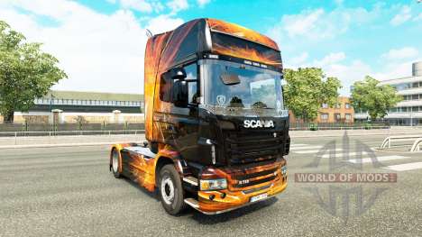 Скин Cubical Flare на тягач Scania для Euro Truck Simulator 2