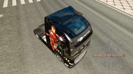 Скин Iron Man на тягач Volvo для Euro Truck Simulator 2
