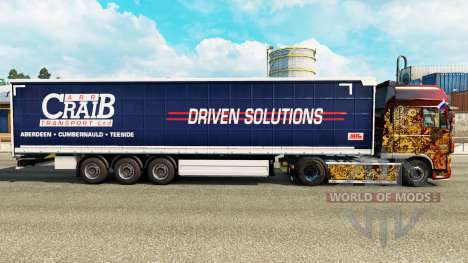 Скин ARR Craib Transport на шторный полуприцеп для Euro Truck Simulator 2