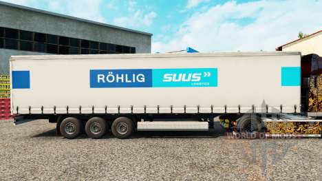 Скин ROHLIG SUUS Logistics на шторный полуприцеп для Euro Truck Simulator 2