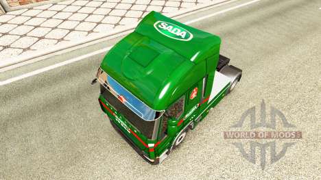 Скин Sada Transportes на тягач Iveco для Euro Truck Simulator 2