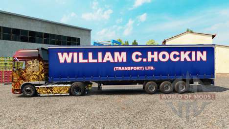 Скин William C.Hockin на шторный полуприцеп для Euro Truck Simulator 2