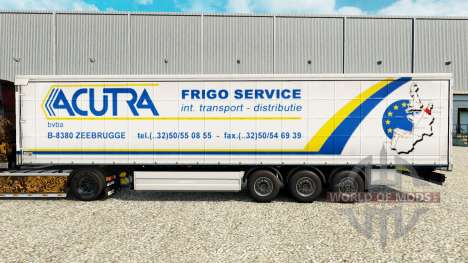 Скин Acutra на шторный полуприцеп для Euro Truck Simulator 2