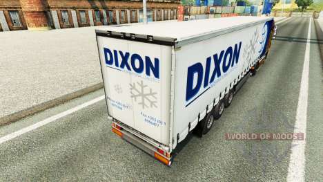 Скин Dixon на шторный полуприцеп для Euro Truck Simulator 2