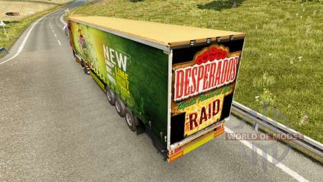 Скин Desperados на шторный полуприцеп для Euro Truck Simulator 2