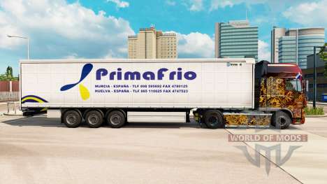 Скин Primafrio шторный полуприцеп для Euro Truck Simulator 2