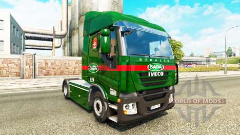 Скин Sada Transportes на тягач Iveco для Euro Truck Simulator 2