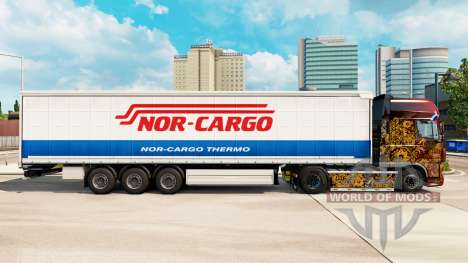 Скин Nor-Cargo Thermo на шторный полуприцеп для Euro Truck Simulator 2