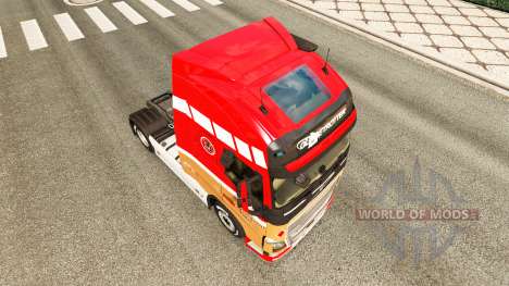 Скин Ronny Ceusters на тягач Volvo для Euro Truck Simulator 2