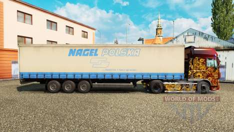 Скин Nagel Polska на шторный полуприцеп для Euro Truck Simulator 2