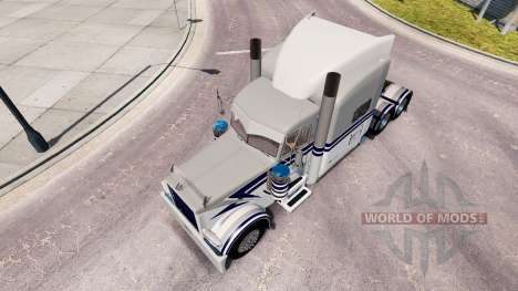 Скин Bowers Trucking на тягач Peterbilt 389 для American Truck Simulator