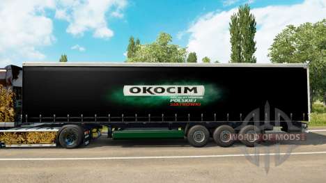 Скин Okocim на шторный полуприцеп для Euro Truck Simulator 2