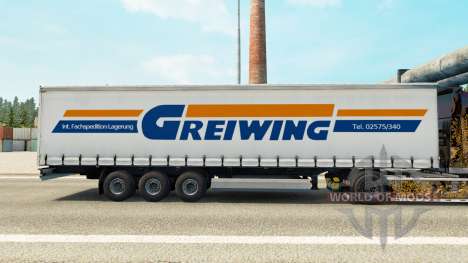 Скин Greiwing на шторный полуприцеп для Euro Truck Simulator 2