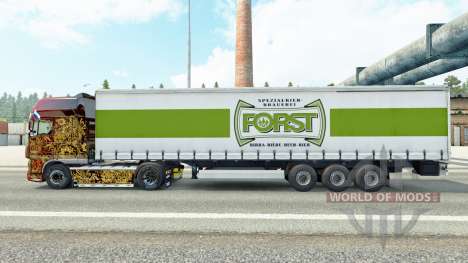 Скин Forst на шторный полуприцеп для Euro Truck Simulator 2