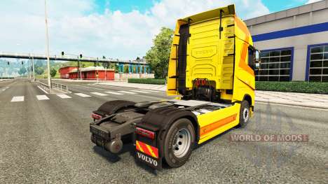 Скин Yellow на тягач Volvo для Euro Truck Simulator 2