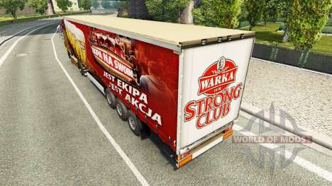Скин Warka на шторный полуприцеп для Euro Truck Simulator 2