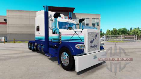 Скин Blur Line на тягач Peterbilt 389 для American Truck Simulator