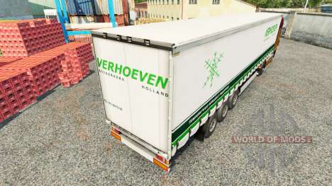 Скин Verhoeven на шторный полуприцеп для Euro Truck Simulator 2