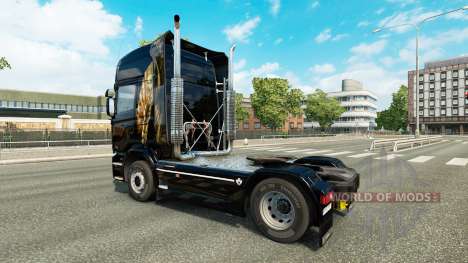 Скин Skeleton на тягач Scania для Euro Truck Simulator 2
