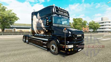 Скин Dark Angel на тягач Scania T для Euro Truck Simulator 2