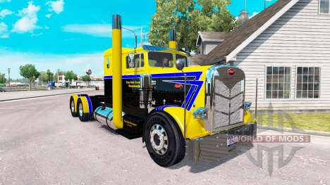 Скин Long Road Transport на тягач Peterbilt 351 для American Truck Simulator