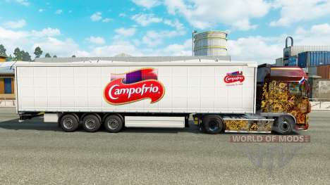 Скин Campofrio на шторный полуприцеп для Euro Truck Simulator 2