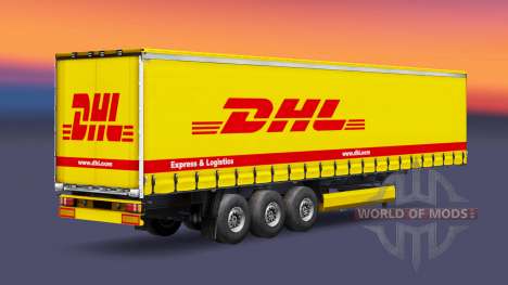 Скин DHL Express & Logistics на полуприцеп для Euro Truck Simulator 2