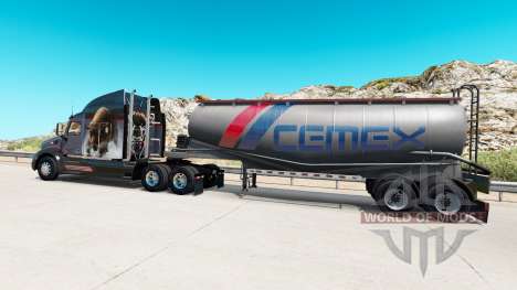 Скин Cemex на полуприцеп-цистерну для цемента для American Truck Simulator