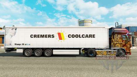 Скин Cremers Coolcare на шторный полуприцеп для Euro Truck Simulator 2