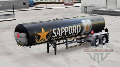 Скин Sapporo на полуприцеп-цистерну для American Truck Simulator