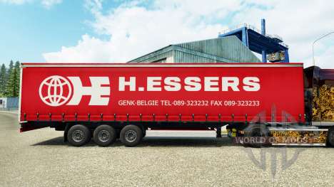 Скин H.Essers на шторный полуприцеп для Euro Truck Simulator 2
