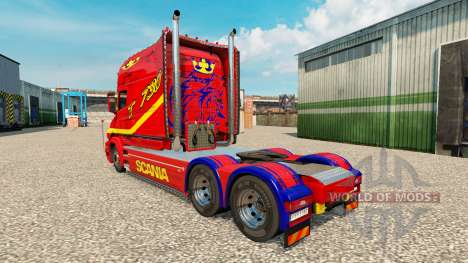 Скин на тягач Scania T для Euro Truck Simulator 2