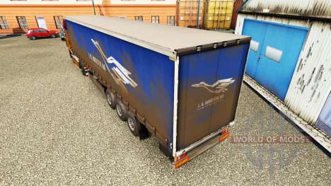 Скин J.S.Logistik AG на шторный полуприцеп для Euro Truck Simulator 2