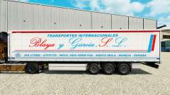 Скин Blaya y Garcia J.L. на шторный полуприцеп для Euro Truck Simulator 2