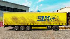 Скин SLK Kock GmbH на шторный полуприцеп для Euro Truck Simulator 2