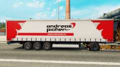 Скин Andreas Picher на шторный полуприцеп для Euro Truck Simulator 2