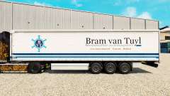 Скин Bram van Tuyl на шторный полуприцеп для Euro Truck Simulator 2