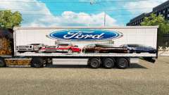 Скин Ford v2.0 на шторный полуприцеп для Euro Truck Simulator 2