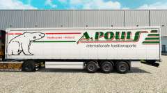 Скин A.Pouls на шторный полуприцеп для Euro Truck Simulator 2