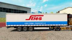 Скин Sties на шторный полуприцеп для Euro Truck Simulator 2