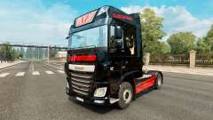 Скин Black Cat Trans на тягач DAF для Euro Truck Simulator 2
