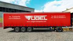Скин Vogel на шторный полуприцеп для Euro Truck Simulator 2