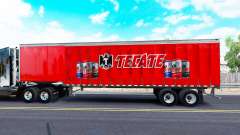 Скин Tecate на шторный полуприцеп для American Truck Simulator