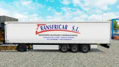 Скин Transfricar S.L. шторный полуприцеп для Euro Truck Simulator 2
