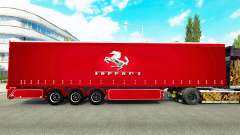 Шторный полуприцеп Ferrari для Euro Truck Simulator 2