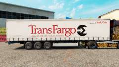 Скин Trans Fargo на шторный полуприцеп для Euro Truck Simulator 2
