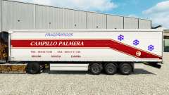 Скин Campillo Palmera на шторный полуприцеп для Euro Truck Simulator 2