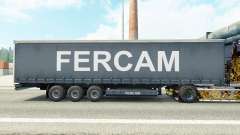 Скин Fercam на шторный полуприцеп для Euro Truck Simulator 2