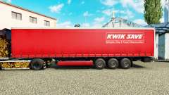 Скин Kwik Save на шторный полуприцеп для Euro Truck Simulator 2