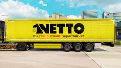 Скин Netto на шторный полуприцеп для Euro Truck Simulator 2
